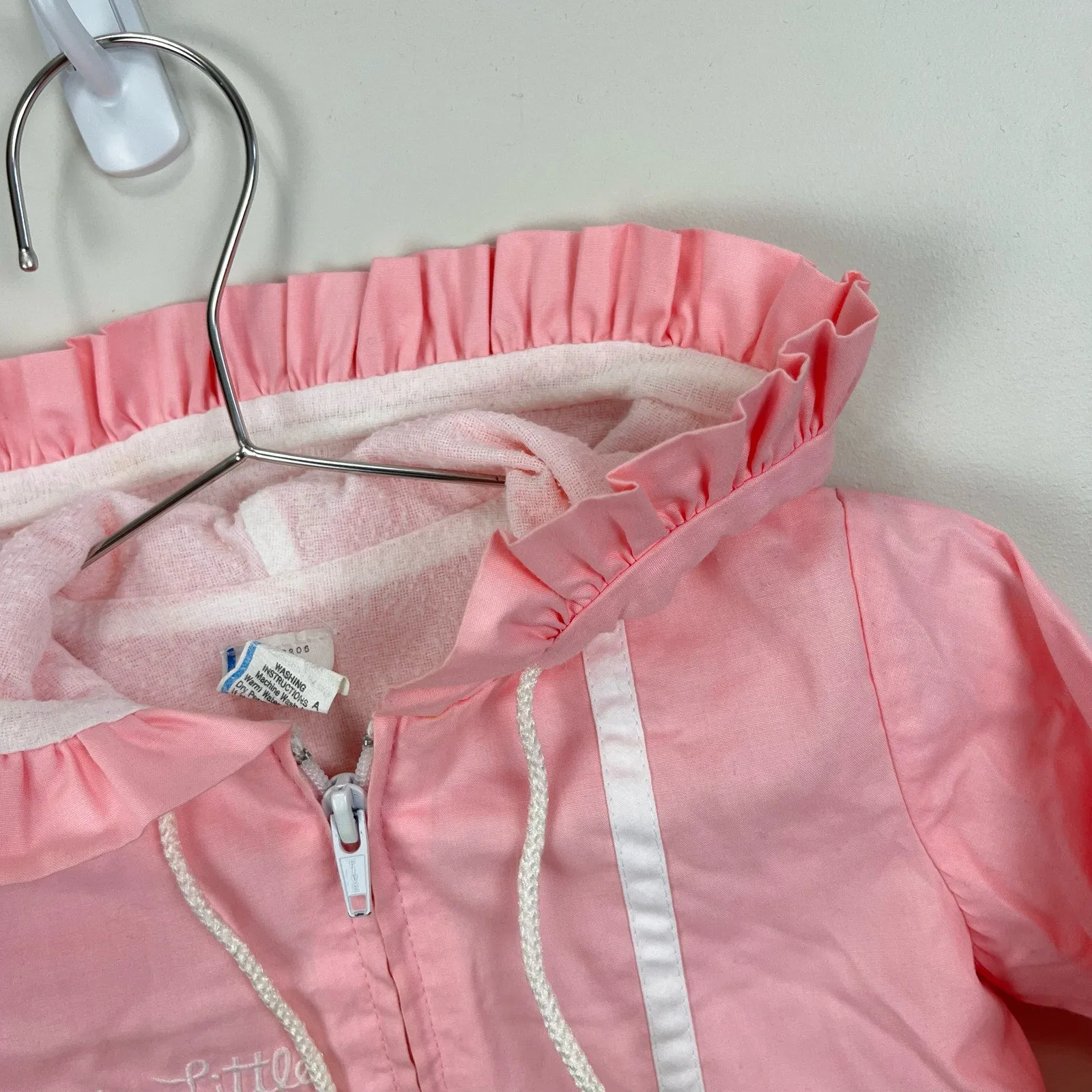 Vintage Pink Hooded Spring Jacket 18 Months