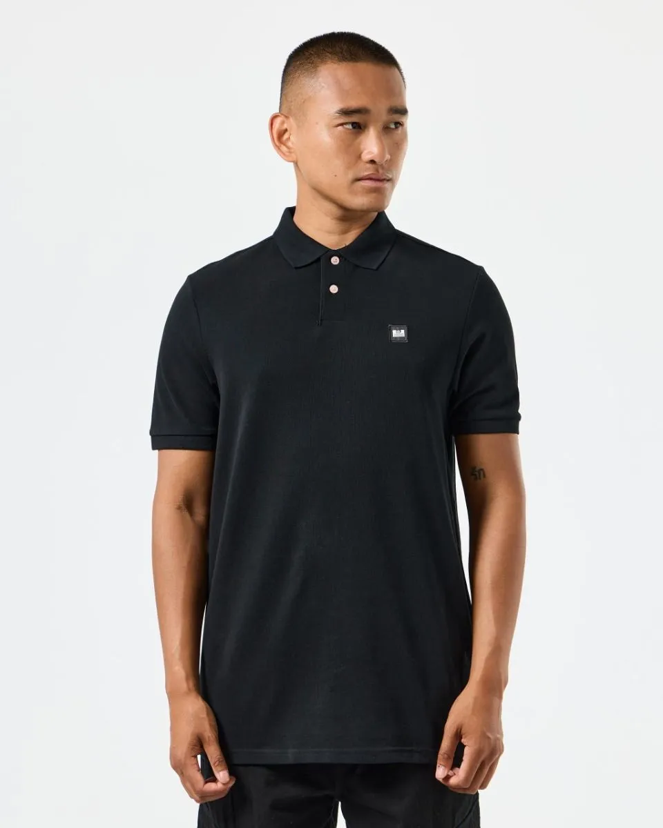 Weekend Offender Caneiros Short Sleeve Polo Shirt Black