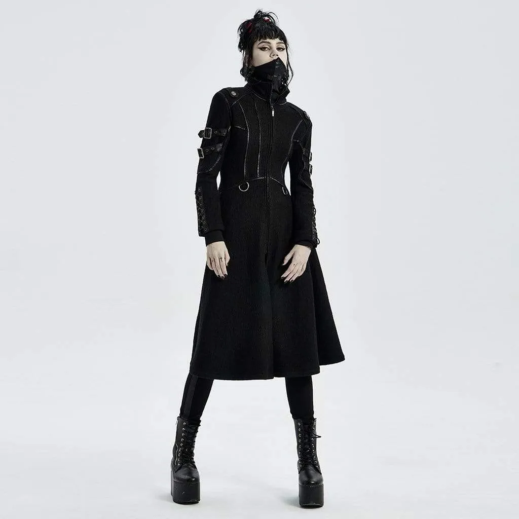 Women's Gothic Military Style Woolen Coats