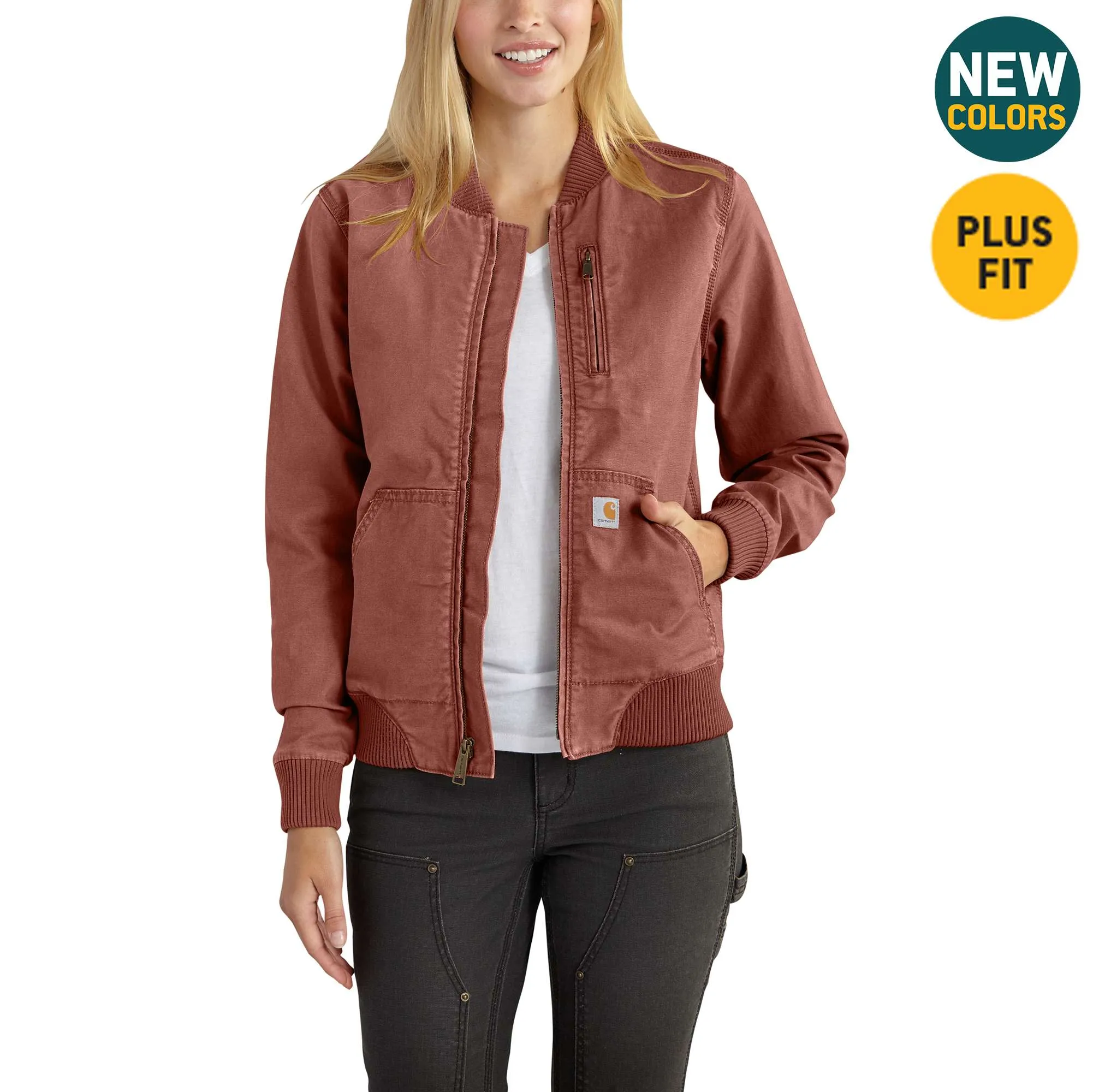 Women's Rugged Flex Relaxed Fit Canvas Jacket - 1 Warm Rating