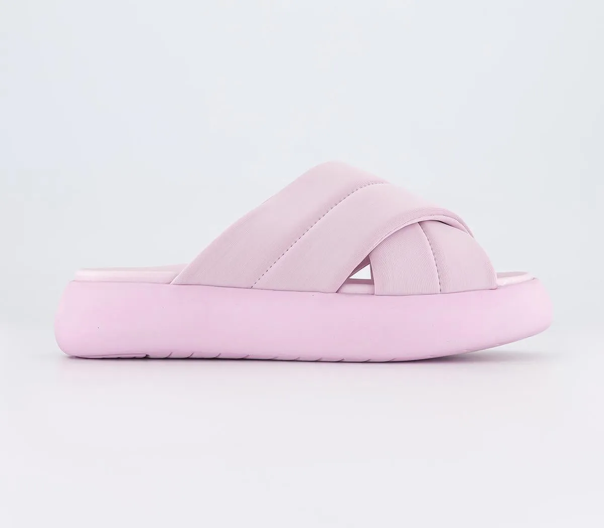 Womens Toms Mallow Crossover Slides Light Lilac