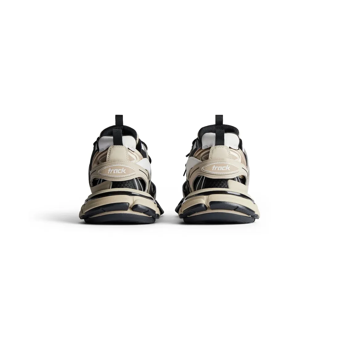      Women's Track Sneaker in Beige/black 